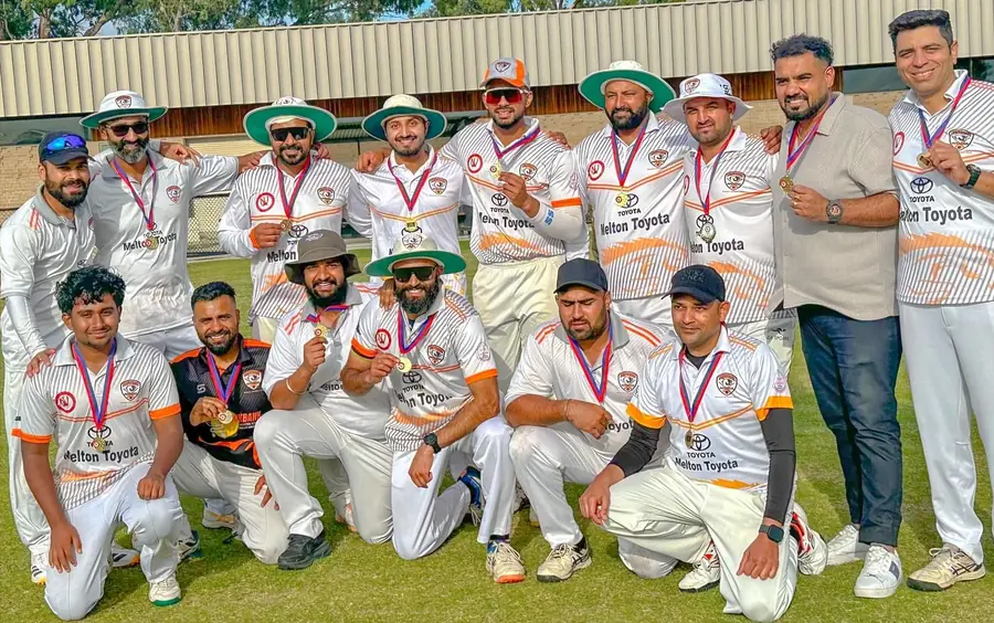 Aintree's Clint McKay Shield premiers with their medals, 2025/26